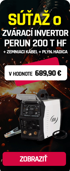 SÚŤAŽ O PERUN 200 T HF + ZEMNIACI KÁBEL + PLYN. HADICA V HODNOTE 689,90€ gallery main image