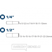 Klíče nástrčné,prodloužené sada 20ks, 4700012 Náhľad