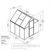 Polykarbonátový skleník Palram multiline 6x6 Náhľad