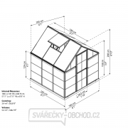 Polykarbonátový skleník Palram hybrid 6x6 Náhled