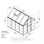 Polykarbonátový skleník Palram hybrid 6x8 Náhľad