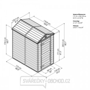 Záhradný domek Skylight 4x6 hnědý Náhľad