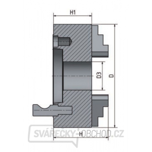 4-čelisťové skľučovadlo s centrickým upínáním ø 160 mm Camlock gallery main image