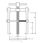 Dvojramenný sťahovák ložísk SN0207D 35x45 mm Náhľad