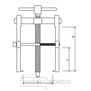 Dvojramenný sťahovák ložísk SN0207D 38x65 mm Náhľad