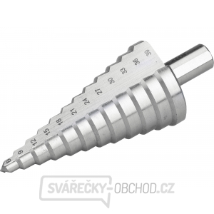 Vrták stupňovitý, ∅ 6-39mm, stupňování po 3mm, 12 otvorů, stopka ∅ 12mm, dĺžka 101mm, HSS gallery main image