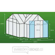 Skleník VITAVIA SIRIUS PC 4 mm zelený Náhľad