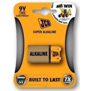 JCB SUPER alkalická batéria 6LR61/9V, blister 1 ks gallery main image