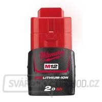 Akumulátor Milwaukee M12 B2 (Li-ion 12V, 2.0Ah) gallery main image