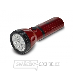 Solight nabíjacie LED svietidlo, plug-in, Pb 800mAh, 9x LED, červenočierna gallery main image