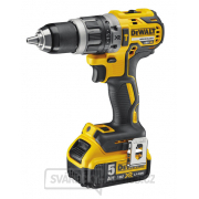 DCD796P2 Aku bezuhlíkové vŕtačka/skrutkovač s príklepom 18V XR 2x5,0 Ah DeWALT + kufor Náhľad