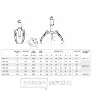 Dvoj- alebo trojramenný hydraulický sťahovák HHL-50F Náhľad