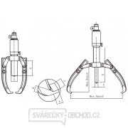 Dvoj- alebo trojramenný hydraulický sťahovák HHL-50F Náhľad