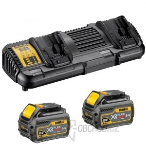 DCB132T2 - Dvojitá nabíjačka + 2x aku 18V 6,0 Ah DeWALT FLEXVOLT gallery main image