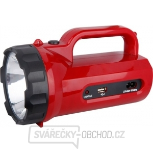 Solight LED svietidlo nabíjacie s power bankom, 5W, 235l, červená gallery main image