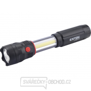 Svítilna 100lm CREE + 150lm COB s magnetem, CREE 3W XPE LED, 3W COB, 4x AAA Náhled