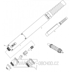 Hořák Plasma TM-70 8 m PEGAS 60, 101, 121 CNC gallery main image