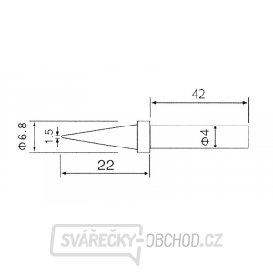 Hrot C1-1 pre spájky ZD-30C, ZD-99, ZD-8906, ZD-8906L gallery main image