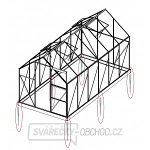 Sada 6 zemní vruty (modely 6x8, 6x10, 6x12, 4400 - 7500) gallery main image