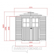 Záhradný domček SOLID EVA 229 x 194 cm Náhľad