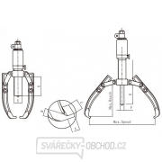 Dvoj- alebo trojramenný hydraulický sťahovák HHL-10F Náhľad