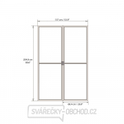 Palram Dvere s moskytiérou pre Torino 3 x 4,25 (sivé) Náhľad