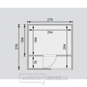 Finská sauna KARIBU CUBEN (81132) tm. šedá s předsíní Náhled