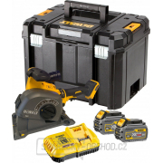 Aku drážkovačka do muriva bezuhlíková 54V DeWALT DCG200T2 Flexvolt 2x 6,0 Ah, TSTAK gallery main image