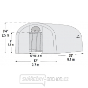 Náhradné plachta pre fóliovník SHELTERLOGIC 3,7x6,1 m (70592EU) Náhľad