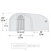 Náhradná plachta pre fóliovník SHELTERLOGIC 3,7x7,3 m (70593EU) Náhľad