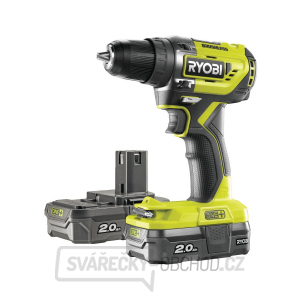 Ryobi R18DD5-220S aku bezuhlíkový 18 V skrutkovač/vŕtačka + 2x 2Ah batéria + nabíjačka ONE + gallery main image