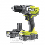 Ryobi R18DD3-220S aku 18 V kompaktnej skrutkovač/vŕtačka + 2x 2Ah batéria + nabíjačka ONE + gallery main image