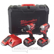 Milwaukee Bezuhlíkový set aku náradia M18 CBLPP2A-402C Náhľad