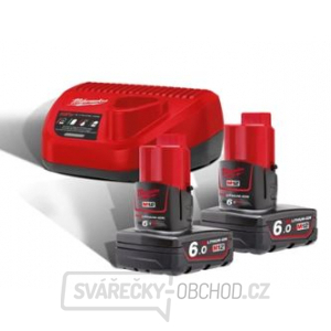 Milwaukee M12 NRG-602 Sada batérií a nabíjačky gallery main image