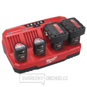 Milwaukee M12 C4 nabíjačka sa 4 porty Náhľad