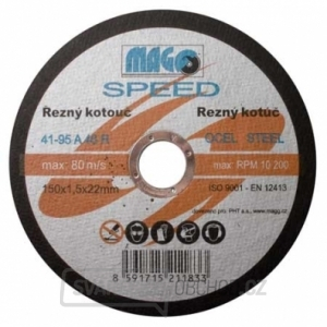 Rezný kotúč na kov 150x1,5x22mm MAGG SPEED gallery main image