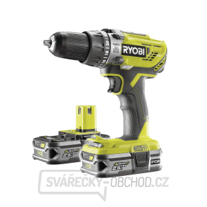 Ryobi R18PD3-225S aku 18 V vŕtačka + 2x batéria 2,5 Ah + nabíjačka ONE + gallery main image