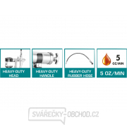 Prídavná mazacie pištole, industrial, objem 400ml, odporúčaný pracovný tlak 4 000psi, maximálny tlak 8 000psi,, Hliník Náhľad