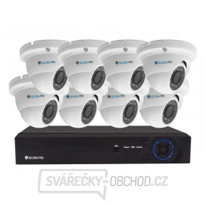 Kamerový systém SECURIA PRO NVR8CHV2-W DOME gallery main image