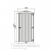 Drevený domček SOLID ANITA 1 - 90 x 96 cm (S879-1) Náhľad