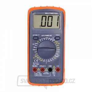 Solight multimeter, max. AC 600V/10A, max. DC 600V/10A, test diódy, bzučiak, hFE, kapacita, odpor gallery main image