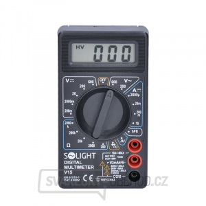 Solight multimeter, max. AC 500V, max. DC 500V/10A, test diódy, bzučiak gallery main image