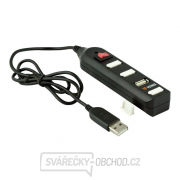 USB hub YENKEE YHB-4002BK s prepínačom čierny gallery main image