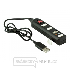 USB hub YENKEE YHB-4002BK s prepínačom čierny gallery main image