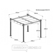 Hliníková pergola Lanitplast SOLO 33 Náhľad