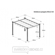 Hliníková pergola Lanitplast SOLO 43 Náhľad