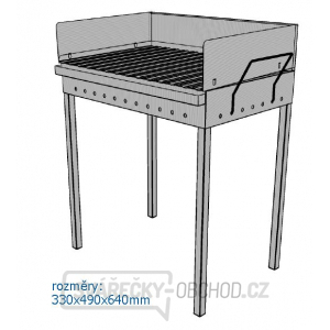 MARS - skladací nerezový gril 640x490x330mm gallery main image