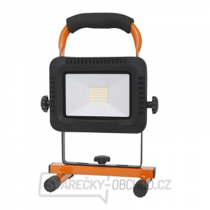 Solight LED reflektor 20W, prenosný, nabíjateľný, 1600lm, oranžovo-čierny gallery main image