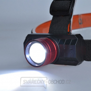 Solight LED čelové nabíjacie svietidlo, 3W, 150l, zoom, Li-ion, USB Náhľad