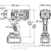 Rázový skrutkovač akumulátorový HAZET 9212-1000/3 Náhľad